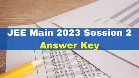 jee main result 2023 session 2 answer key